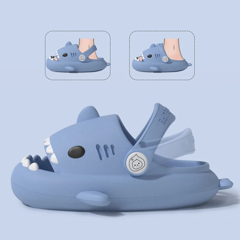 Chinelo Shark Infantil com Alça no Calcanhar